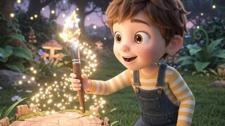 The Magical Paintbrush Adventure | 3D Animation Cartoon for Kids