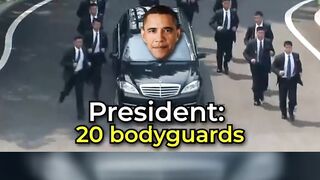 HE HIRED MORE BODYGUARDS THAN THE PRESIDENT?! 😱 #shorts