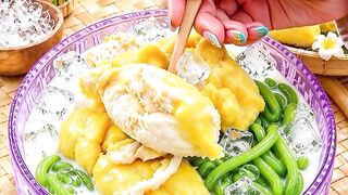 Fresh Durian Cendol — Tropical Sweetness in a Bowl 💛✨
