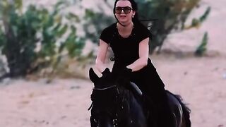 Very nice horse riding