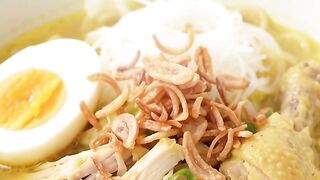 Indonesian Chicken Soto Soup 🍲 | Easy Homemade Recipe & Satisfying ASMR Cooking