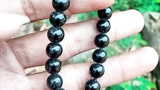 Gelang giok hitam tali Serut