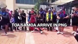 Toa Samoa arrived in Port Moresby|RLWC