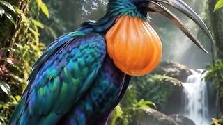 Majestic Rare Bird in the Rainforest 💎✨