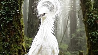 Mystical White Bird of the Ancient Forest ✨🦢