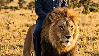 man vs lion