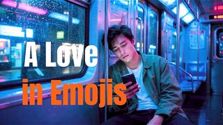 The moon's too loud, the silence burns - A Love in Emojis