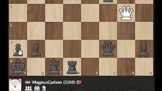 Magnus Carlsen Crushes a 3200+ Rated GM with a Brilliant Checkmate Combination #chess