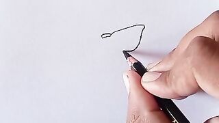 Easy drawing pencil 📝💯 saktch 💕💯💯