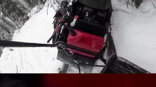 SLED HITCH SMASHED HIM IN THE TEETH?! 😱 #shorts