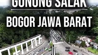 Panorama gunung salak Bogor Jawa barat indonesia