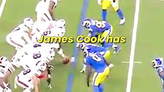 James Cook fined for helmet play vs Rams