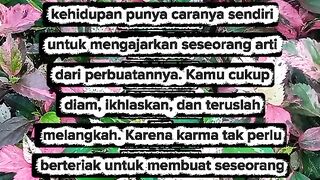 Karma, a silent retribution