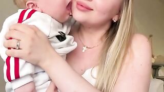 Baby Loves Mom So Much 🥹❤️ Cutest Mom & Baby Moment Ever! #Shorts.mp4