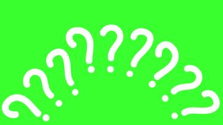 White Question Marks Animated Green Screen Background Confused Thinking Doubt Chroma Key Loop