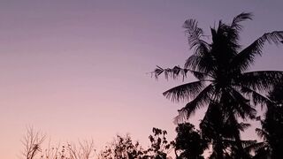 Beautiful Sunset Sky with Warm Golden Light and Peaceful Twilight Atmosphere