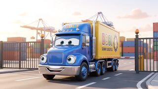 🚚 Truk Biru Mengantar Hadiah Raksasa 🎁 | Blue Truck Delivering Giant Gift | Koleksi Truk Arda