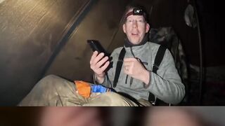 A BLIZZARD WARNING HIT HIS PHONE?! 😱 #shorts