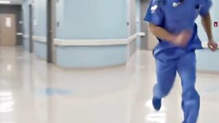 This baby is chasing away the nurse🤣🤣🤣🤣