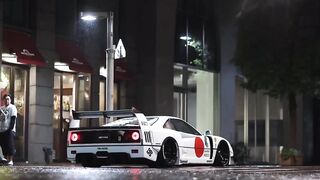 Ford GT Race Car in the Rain 🌧️🏁 | Stunning Retro Supercar Vibes! 🏎️🔥