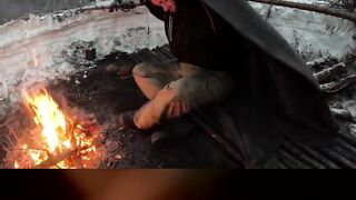 HE DID NOT FREEZE TO DEATH?! 😂 #shorts