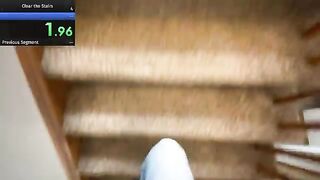 Annoying My Cat Until He Gives Up the Stairs Speedrun