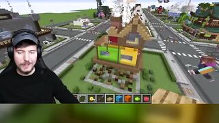 HE REBUILT THE UP HOUSE IN MINECRAFT?! 😱 #shorts