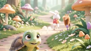 The Turtle Who Was Too Slow 🐢 | A Cute Cartoon Story for Kids