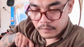 Funny Man With Glasses Caught in a Candid Moment