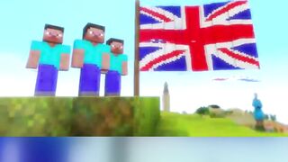 AMERICA VS THE WORLD IN MINECRAFT?! 😱 #shorts