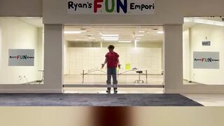 EXPLORING THE MALL ALONE AT NIGHT?! 😱 #shorts