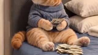 Bro thought he could hide his money AND his side hustle 😭💸🐈