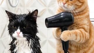 VEJÁ O QUE GATO FES COM OUTRO GATO