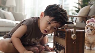 Cute Baby Boy Cooks Delicious Vermicelli Noodles All by Himself