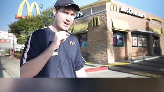 SECRETLY WORKING AT MCDONALDS?! 😱 #shorts