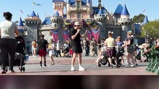 SECRETLY LIVING IN DISNEYLAND?! 😱 #shorts