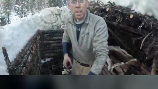 FORGING A KNIFE IN THE ALASKAN WILD?! 😱 #shorts