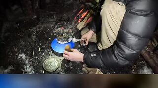 SLOW-ROASTED CHICKEN OVER THE FIRE?! 😱 #shorts