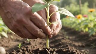 Sunflower Growing Real-Time Time-Lapse 🌻 | From Seed to Beautiful Bloom