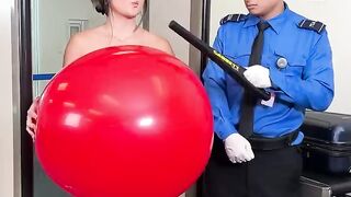 Hot Girl Gets Her Balloon Popped