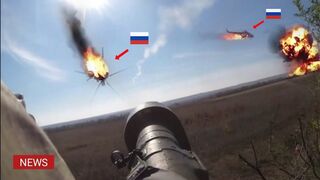 Brutal Attack!! Ukrainian Troops Shoot Down Russian Ka-52 Helicopter