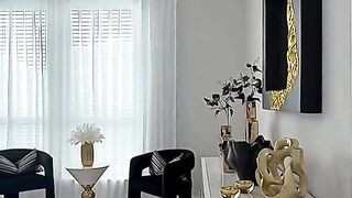 **🖤🤍 This Black & White Living Room Is Pure Elegance! ✨🏡**