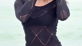 Mulher, bonita, sensual