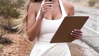 Mulher, bonita, sensual