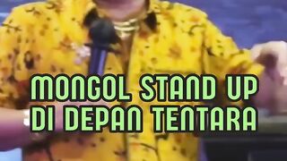 MONGOL STAND UP DI DEPAN TENTARA _ MONGOL STRES STAND UP COMEDY #shorts
