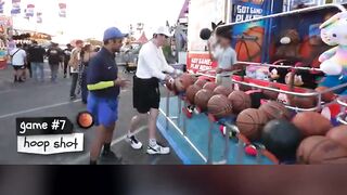 9 OF 10 ON A RIGGED HOOP?! 😱 #shorts