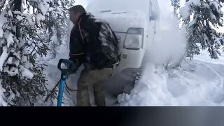 HIS TRUCK WON'T START IN THE ARCTIC?! 🏆 #shorts