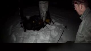 HIS GLOVES FROZE SOLID?! 😱 #shorts