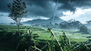 Storm Over the Slopes of Semeru