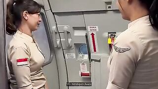 Pramugari Cantik Super Air Jet Saat Membuka Pintu Pesawat